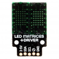 LED Dot Matrix Breakout - moduł z 2 wyświetlaczami matrycowymi LED 5x7 (zielony)