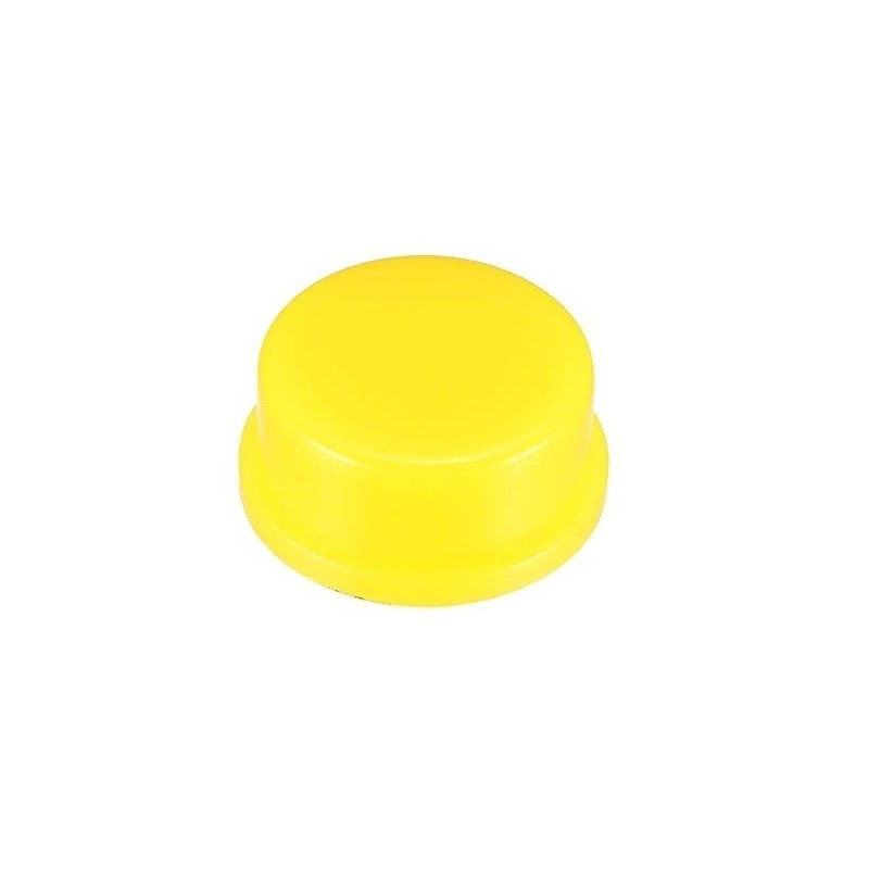 Nasadka na Tact Switch 12x12x7,3mm, okrągła (żółta)