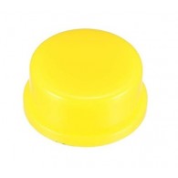 Cap for Tact Switch 12x12x7.3mm, round (yellow)