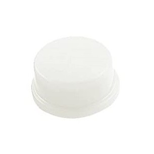 Cap for Tact Switch 12x12x7.3mm, round (white) - 10 pcs
