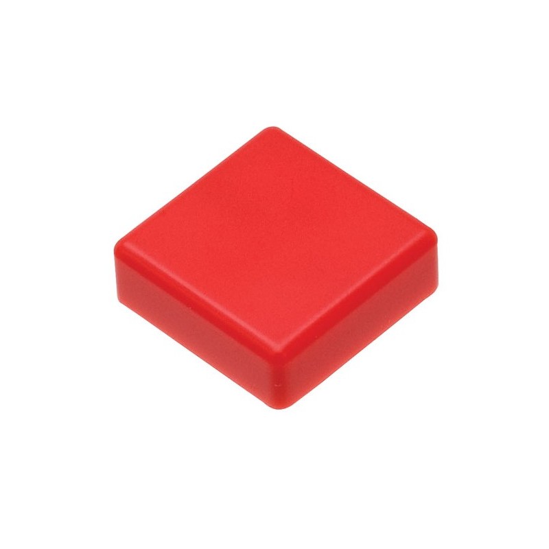 Nasadka na Tact Switch 12x12x7,3mm, kwadratowa (czerwona)