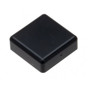 Cap for Tact Switch 12x12x7.3mm, square (black) - 10 pcs