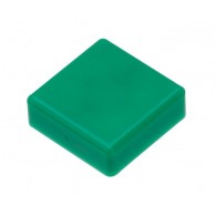 Nasadka na Tact Switch 12x12x7,3mm, kwadratowa (zielona)