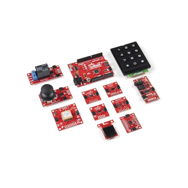 Qwiic Ideation Kit - zestaw startowy z płytką RedBoard i modułami Qwiic