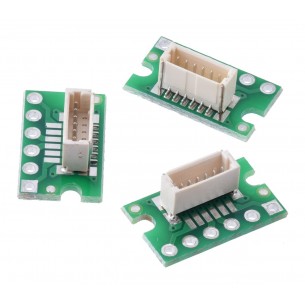 JST SH 1mm 6-pin to DIP connector adapter (vertical) - 3 pcs.