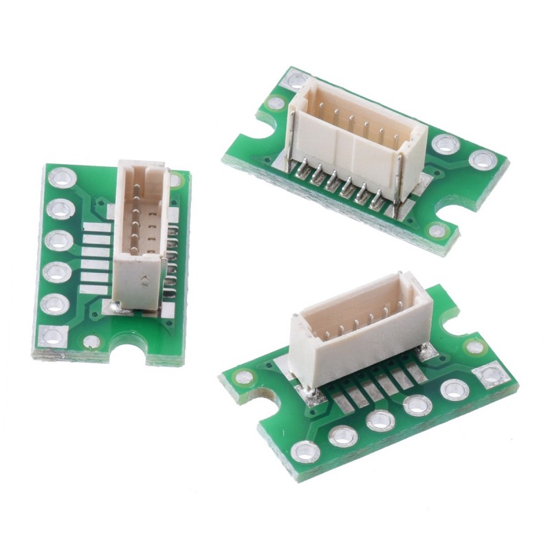 JST-SH 1mm 6-pin to DIP connector adapter (vertical) - 3 pcs.