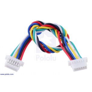 Female-female cable with JST-SH 6-pin 10cm plug