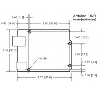 Arduino Uno R3 (odpowiednik) - wymiary płytki