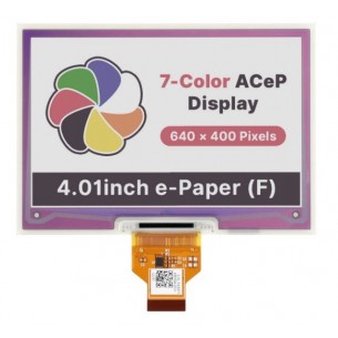 4.01inch e-Paper (F) - 7-color display e-Paper 4.01" 640x400