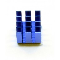 Aluminiowy radiator do Raspberry Pi 4B, niebieski
