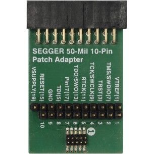 Segger 50-Mil 10-Pin Patch Adapter (8.06.28) - adapter with a 10-pin 1,27mm connector