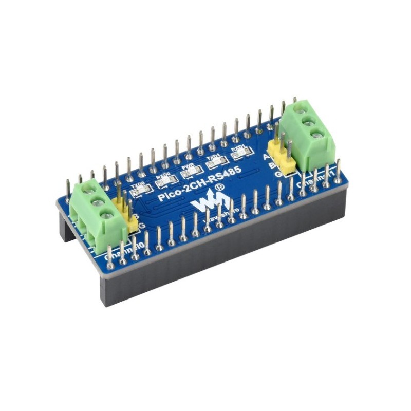 Pico-2CH-RS485 - module with UART-RS485 converter for Raspberry Pi Pico