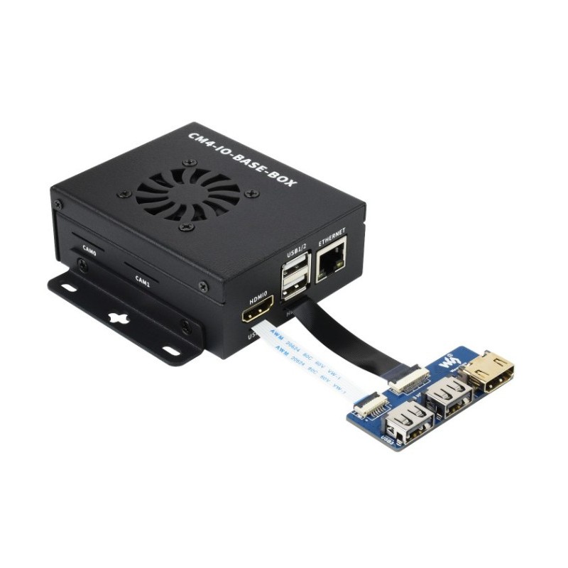CM4-IO-BASE-Acce C - zestaw do budowy minikomputera na bazie Raspberry Pi CM4 + adapter USB HDMI