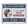 Pico-ePaper-5.65 - module with a 7-color display e-Paper 5.65" 600x448 for Raspberry Pi Pico