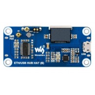 ETH/USB HUB HAT (B) - 3-portowy HUB USB 2.0 ze złączem RJ45 dla Raspberry Pi