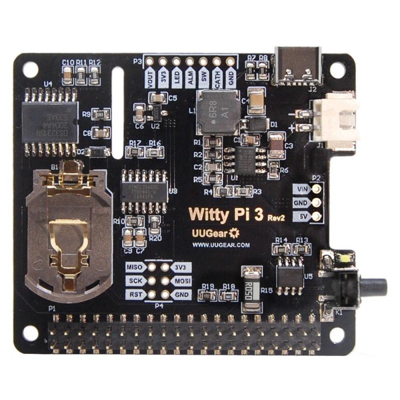 Witty Pi 3 Rev2 - moduł zasilający z zegarem RTC DS3231 dla Raspberry Pi