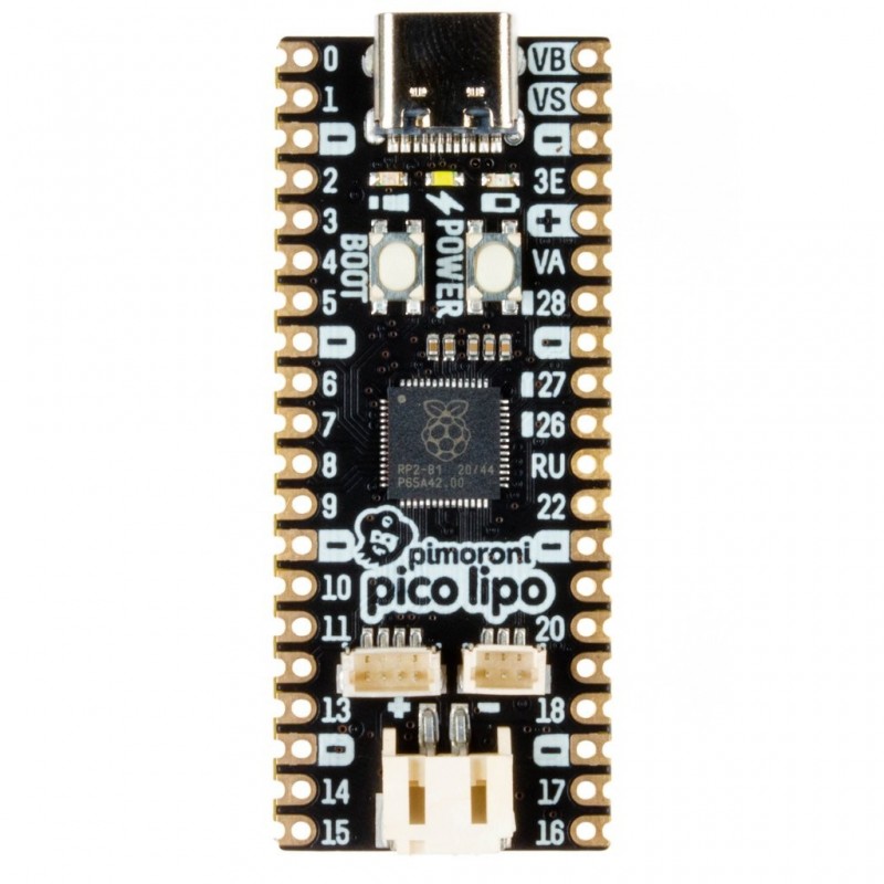 Pimoroni Pico LiPo - плата з мікроконтролером RP2040