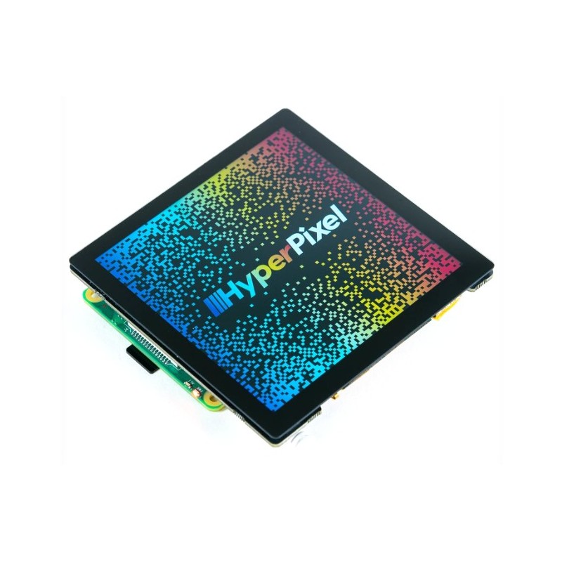 HyperPixel 4.0 Square Touch - moduł z wyświetlaczem LCD IPS 4" i wyświetlaczem dotykowym dla Raspberry Pi