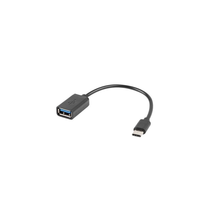 Adapter USB typu C - USB typu A przewód 0,15m Lanberg