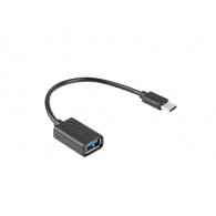 Adapter USB typu C - USB typu A przewód 0,15m Lanberg