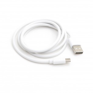 USB Type A - USB Type C cable, 1m, white