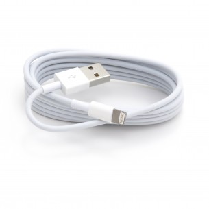USB Type A - Lightning cable, 2m, white