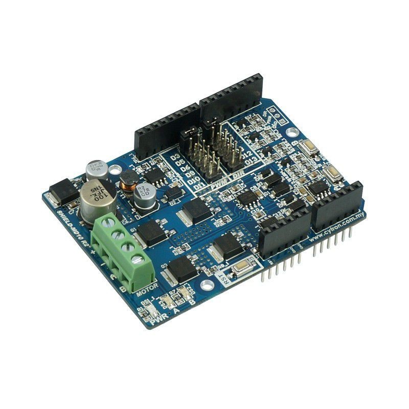 MD10 DC Motor Driver Shield 10A 7V-30V - expansion module with DC motor driver for Arduino