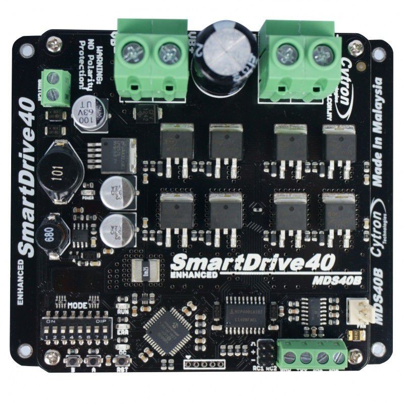 MDS40B SmartDrive DC Motor Driver 40A 10V-45V - DC motor controller ...