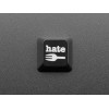 Etched Glow-Through Keycap Hate Fork Graphics - mechanical keyboard switch cap