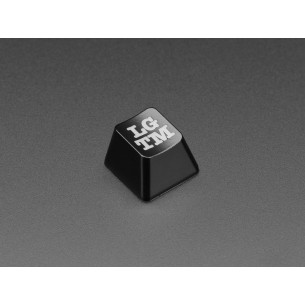 Etched Glow-Through Keycap LGTM Acronym - mechanical keyboard switch cap