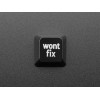 Etched Glow-Through Keycap "wont fix" Text - mechanical keyboard switch cap