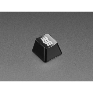 Etched Glow-Through Keycap Zener ESP Waves Design - nasadka na przełącznik do klawiatury mechanicznej