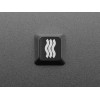 Etched Glow-Through Keycap Zener ESP Waves Design - mechanical keyboard switch cap