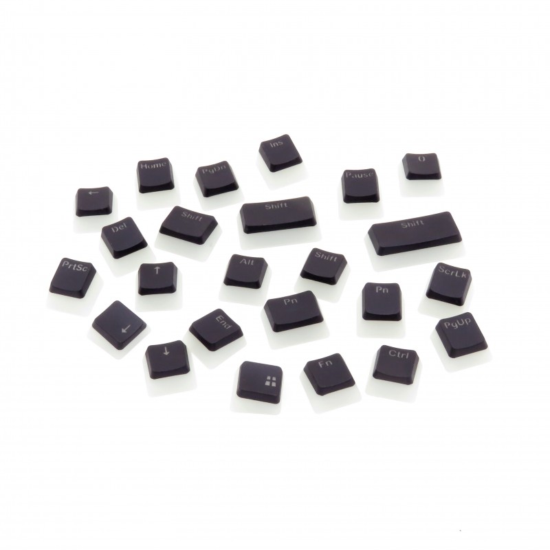 Black Pudding Keycaps - zestaw 24 nasadek na klawisze klawiatury