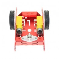 2WD aluminum chassis with motors, red