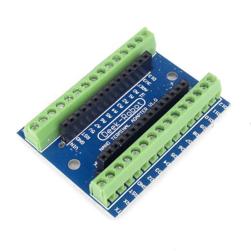 Module with screw connections for Arduino Nano