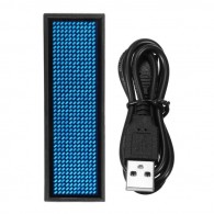 Wyświetlacz matrycowy LED z akumulatorem i Bluetooth, niebieski