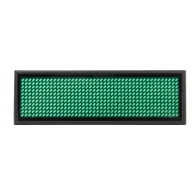 LED matrix display with rechargeable battery and Bluetooth, green