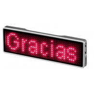 LED matrix display with rechargeable battery and Bluetooth, pink