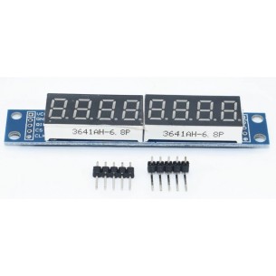 Module with 8-digit, 7-segment 0.36" display, red
