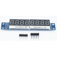 Module with 8-digit, 7-segment 0.36" display, red