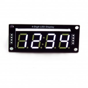 Module with 7-segment LED display, 4 digits 0.56", white