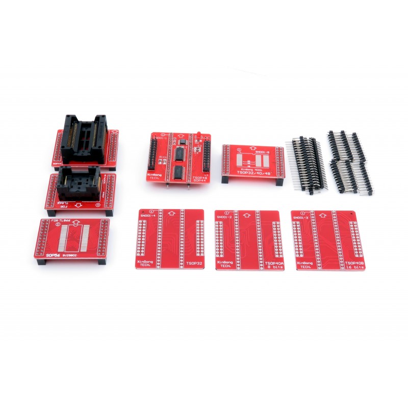 Set of adapters for the TL866II Plus programmer - 8 pcs.
