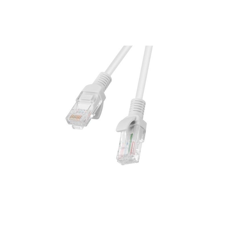 Ethernet UTP Cat6 network cable, unshielded gray 1m
