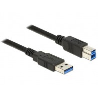Przewód USB typu A - USB typu B 0,5m Czarny Delock
