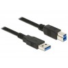 Cabel USB-A - USB-B 3.0 0,5m black Delock