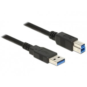 Przewód USB typu A - USB typu B 1m Czarny Delock