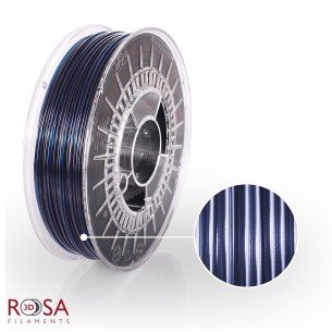 Filament ROSA3D PET-G Standard 1,75mm ciemnoniebieski transparentny