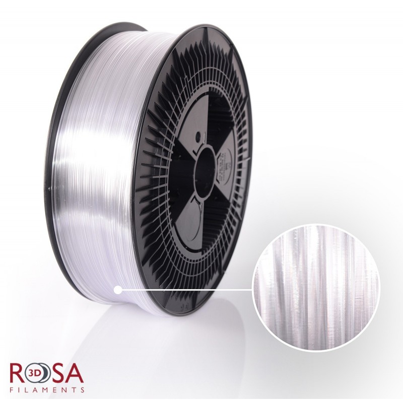 Filament ROSA3D PET-G Standard 1,75mm transparentny 3kg