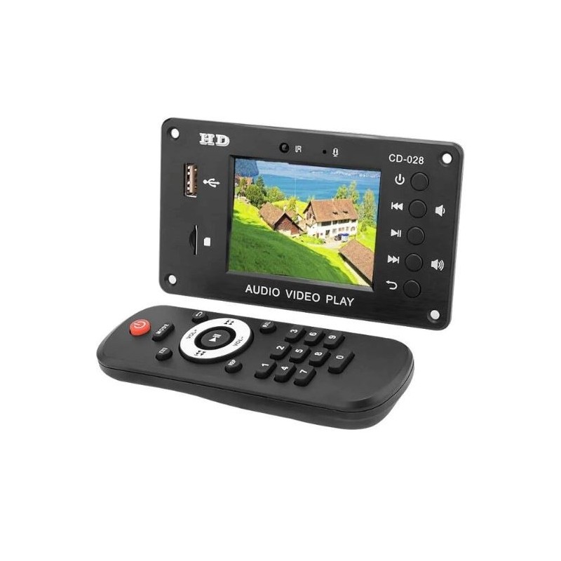 Multimedia audio-video player with Bluetooth